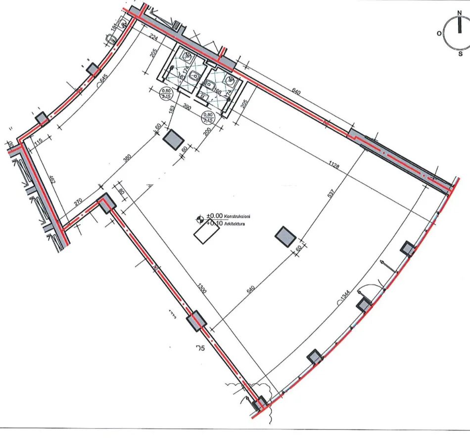 Tirane, shitet ambjent biznesi Kati 0, 193 m² 1.300.000 € (Rruga e Kosovareve)