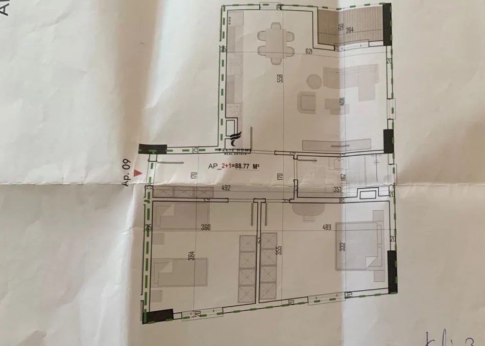Tirane, shitet apartament 2+1 Kati 3, 103 m² 119.000 € (PASKUQAN)