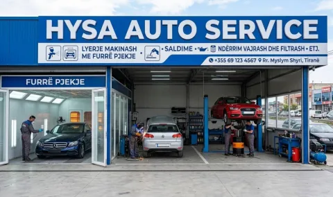 Hysa Auto Service ofron sherbimet Lyerje makinash me furre pjekje, Saldime, Nderrim vajrash dhe filtrash etj.