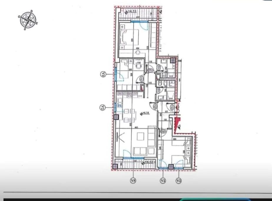 Tirane, jepet me qera zyre Kati 1, 128 m² 800 € (BULEVARDI I RI)