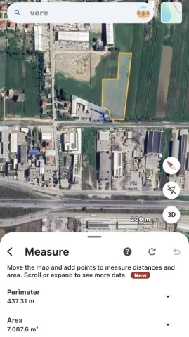 Tirane, shes toke , 7.155m2