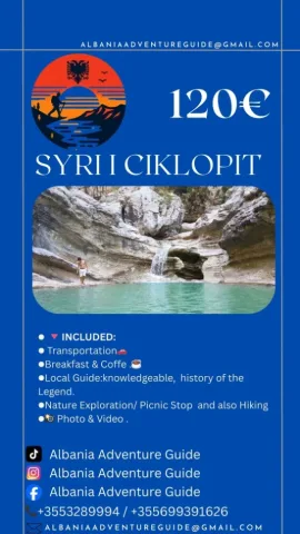 Tirane, oferte Ekskursion 1 ditor ne Syri Ciklopit In any moment