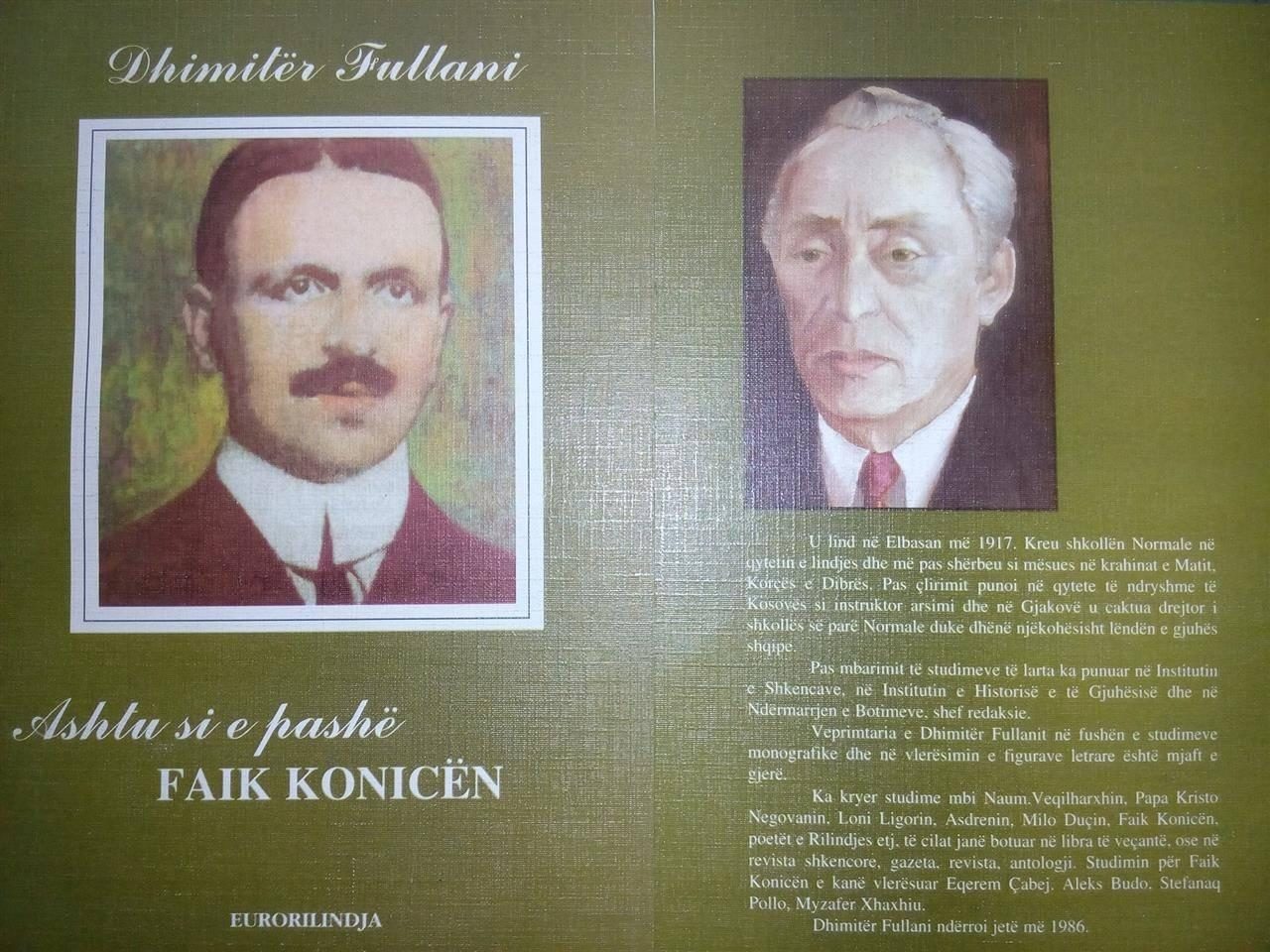 Libër monografi Ashtu si e pashë Faik Konicën