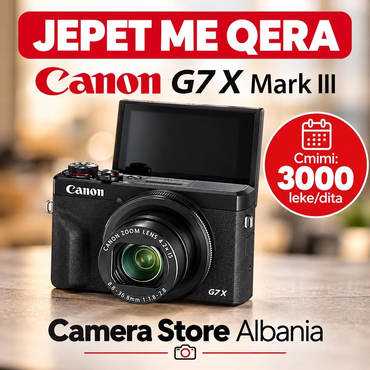 Jepet me QERA - Canon G7x III