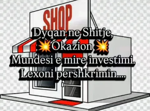 Tirane, shitet dyqan Kati 0, 33 m²