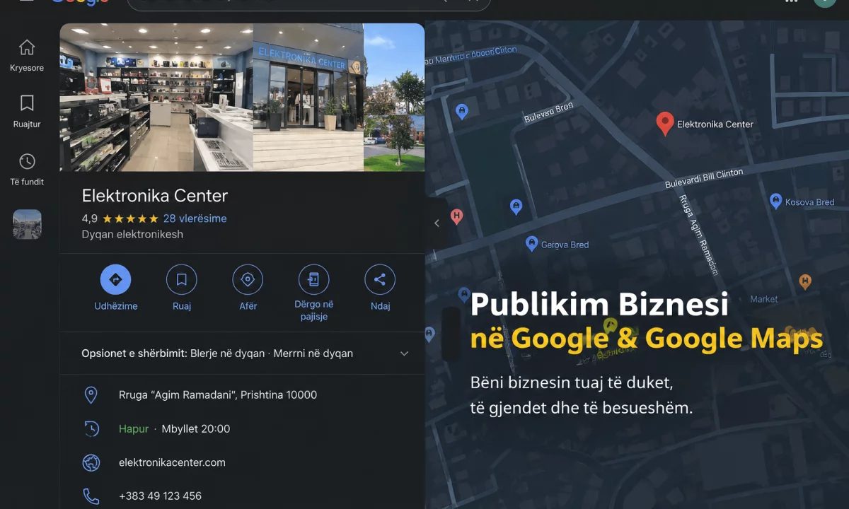 Publikim Biznesi ne Google & Google Maps