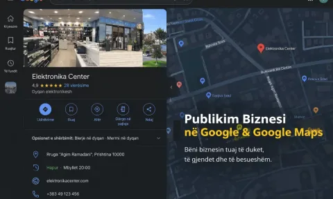 Publikim Biznesi ne Google & Google Maps