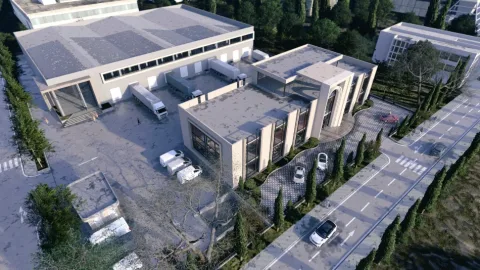 Tirane, jepet me qera magazine, 1.100 m² 18.000 € (AUTOSTRADA TR DR)