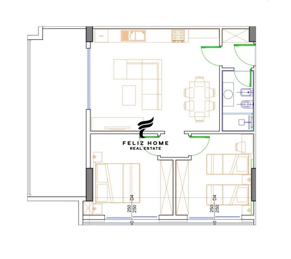 SHITET APARTAMENT 2+1 LIBURNA REZIDENCE GOLEM 133.632 EURO