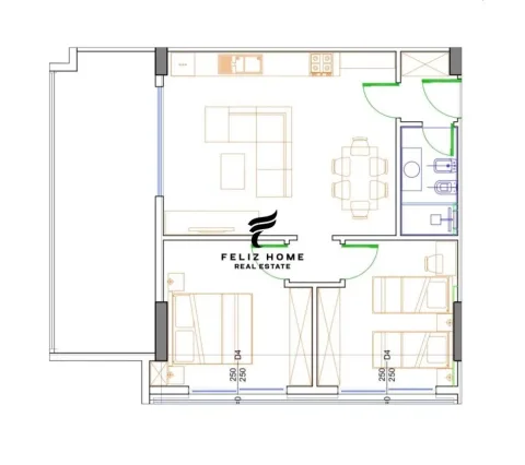 SHITET APARTAMENT 2+1 LIBURNA REZIDENCE GOLEM 133.632 EURO