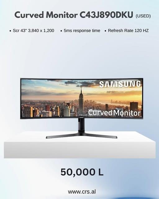 •Samsung Curved Monitor C438J890DKU