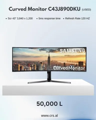 •Samsung Curved Monitor C438J890DKU