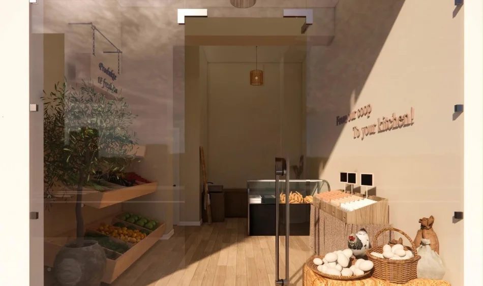 Tirane, jepet me qera ambjent biznesi Kati 1, 45 m² 300 € (Pallatet Cabej)