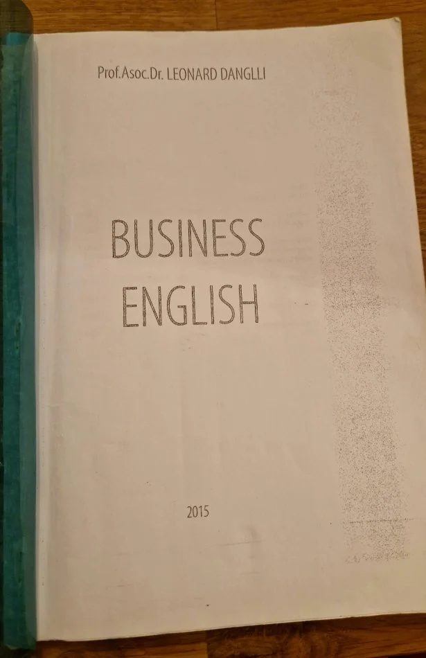 Tirane, shes SHITET LIBRI (FOTOKOPJE) – BUSINESS ENGLISH