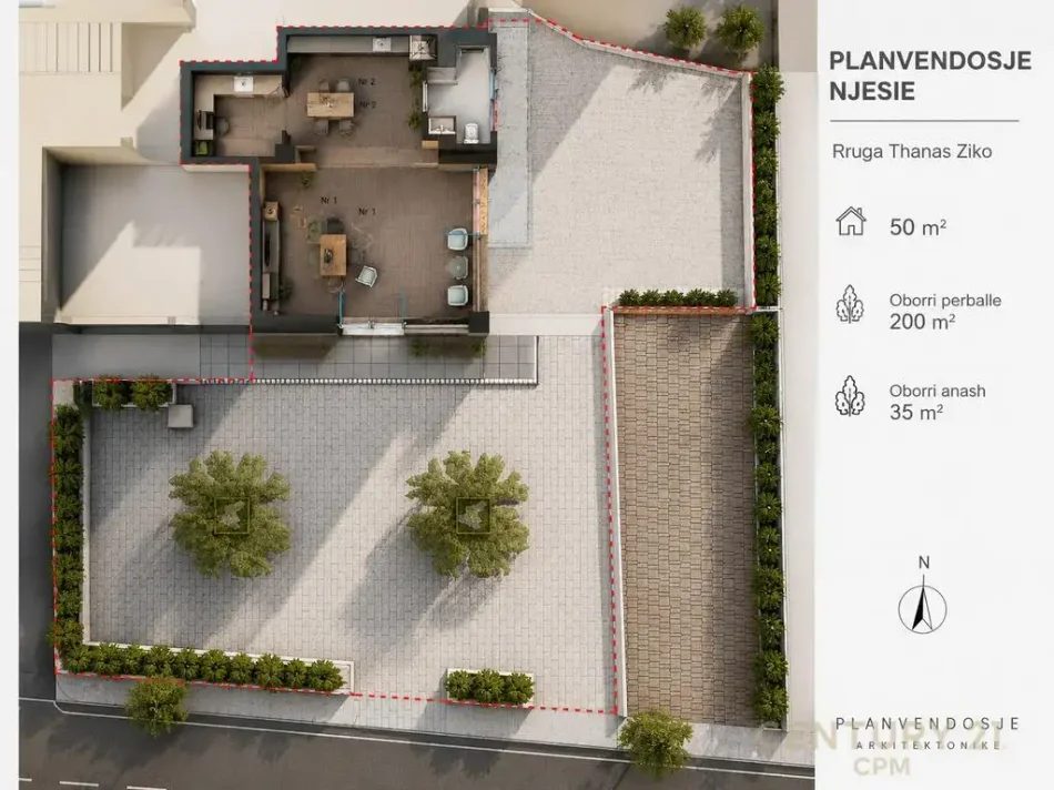Tirane, jepet me qera ambjent biznesi , 50 m² 800 € (Thanas ziko)