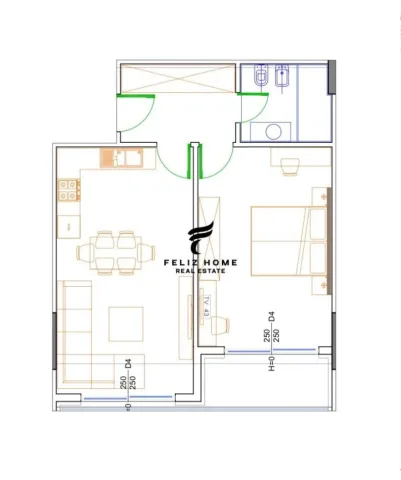 SHITET APARTAMENT 1+1 LIBURNE REZIDENCE GOLEM 86.640 EURO
