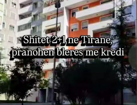 Tirane, shitet apartament 2+1+Ballkon Kati 2, 102 m² (PRANOHEN BLERES ME KREDI)