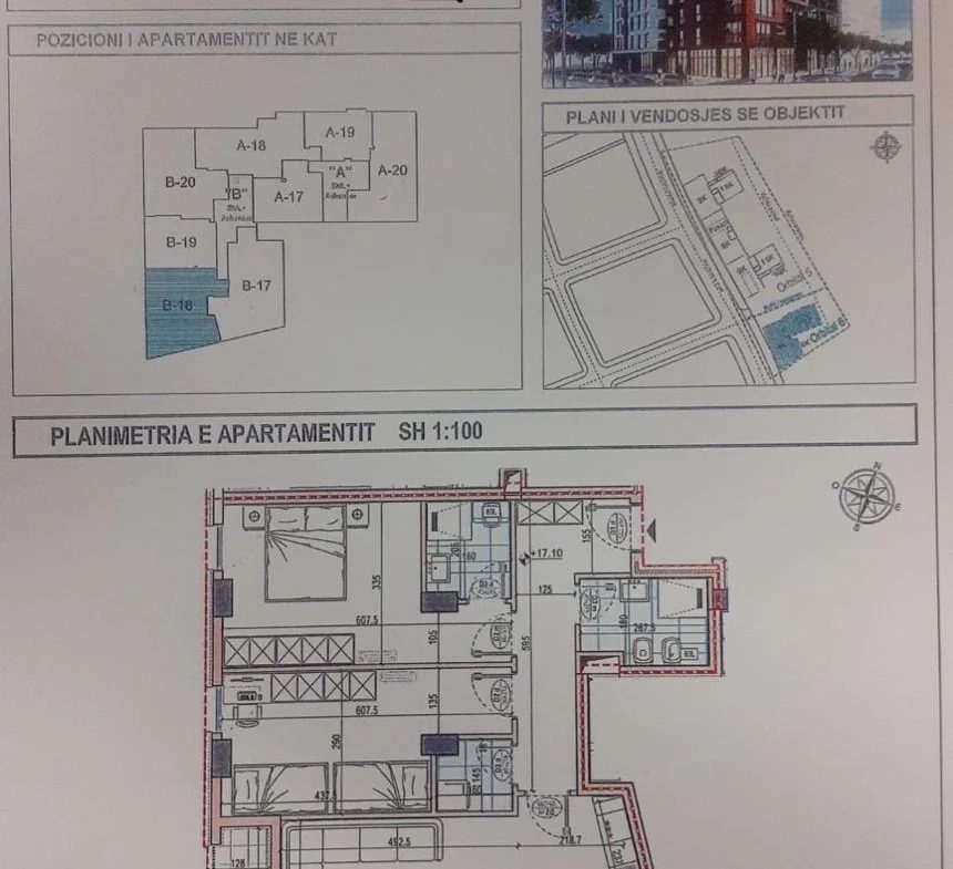 Tirane, shitet apartament 2+1 Kati 5, 113 m² 182.000 € (BULEVARDI RI)
