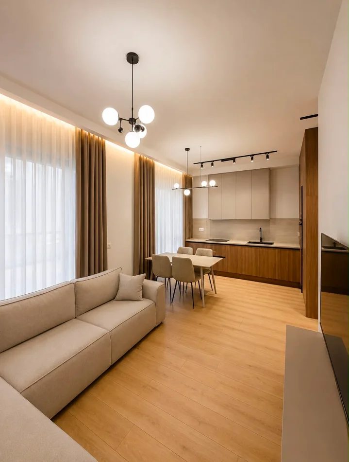 Ali Dem, jepet me qera apartament 1+1+Ballkon Kati 6, 65 m² (Rruga Pasho Hysa)