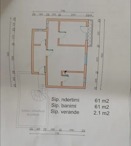 Tirane, shitet apartament 1+1 Kati 6, 61 m² 125.000 € (QENDER)