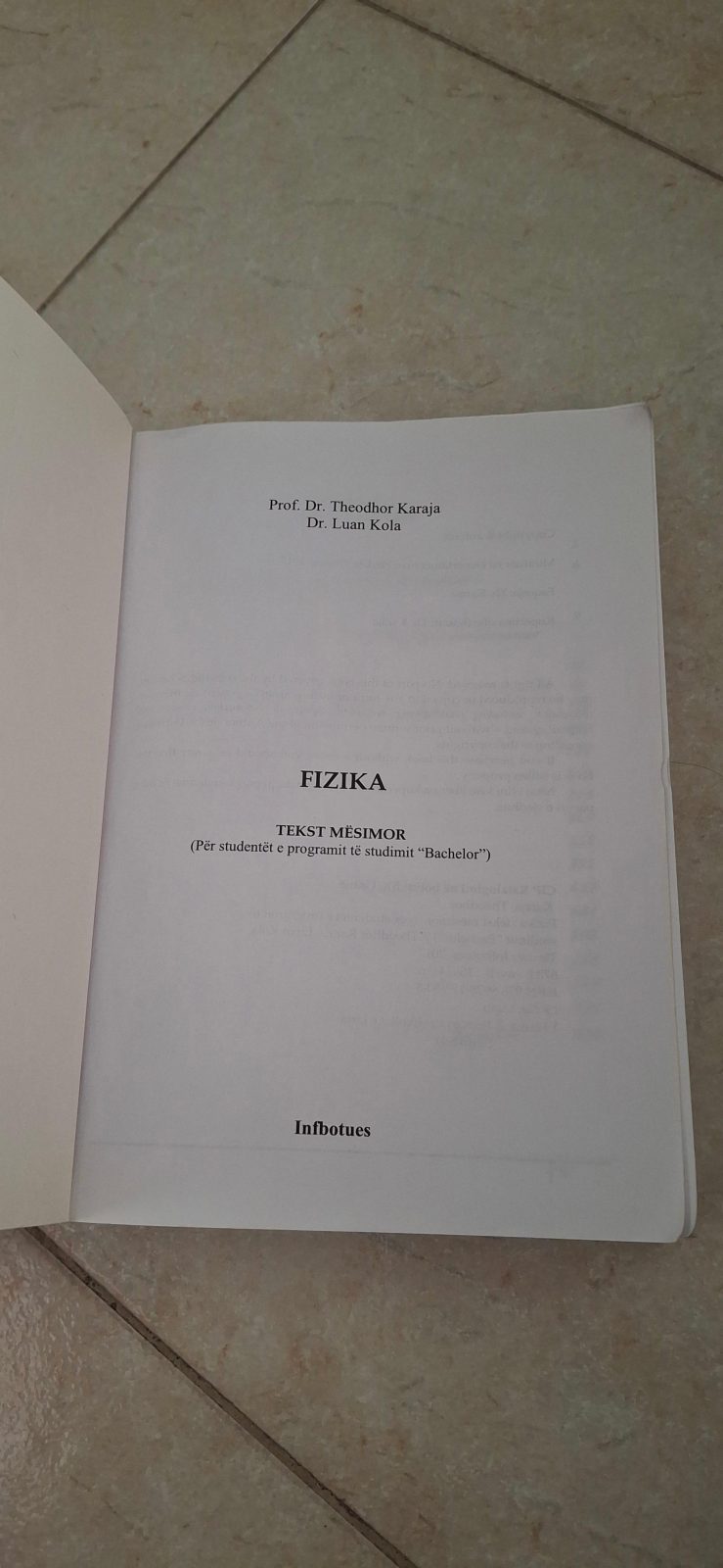 Fizika, bachelor TIK, FSHN