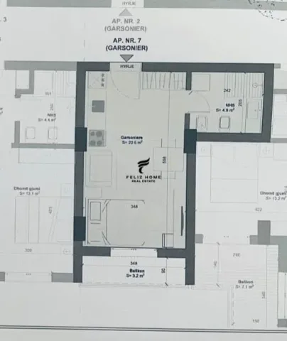 Durres, shitet garsonier 1+1 Kati 3, 41 m² 54.000 € (GOLEM)