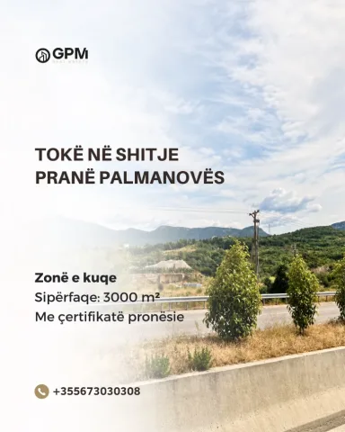 Tokë në shitje pranë Palmanovës – Zonë e Kuqe