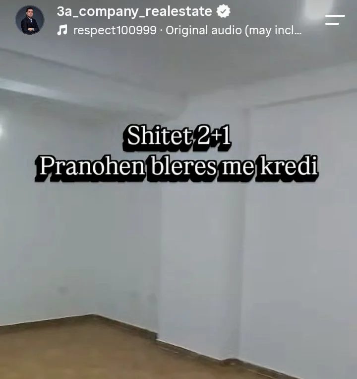 Tirane, shitet apartament 2+1+Ballkon Kati 2, (pallati KIKA)