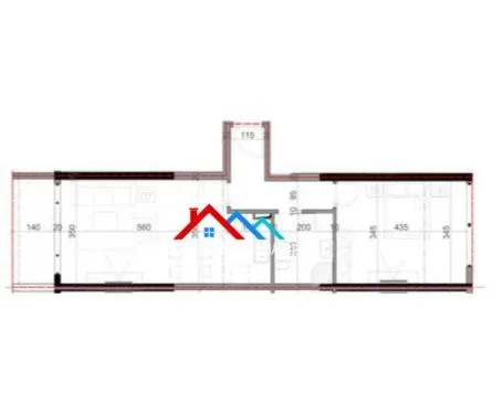 Shengjin, shitet apartament 1+1+Ballkon Kati 3, 69 m² 83.000 € (SHENGJIN,LEZHE)