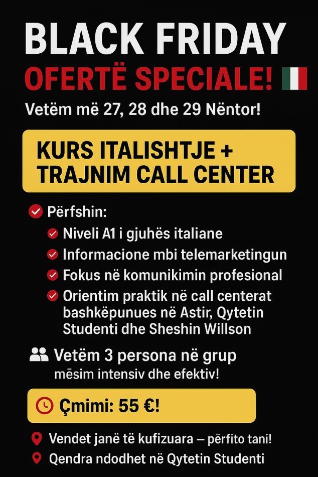 Tirane, kurse gjuhe italisht Kurse Italisht
