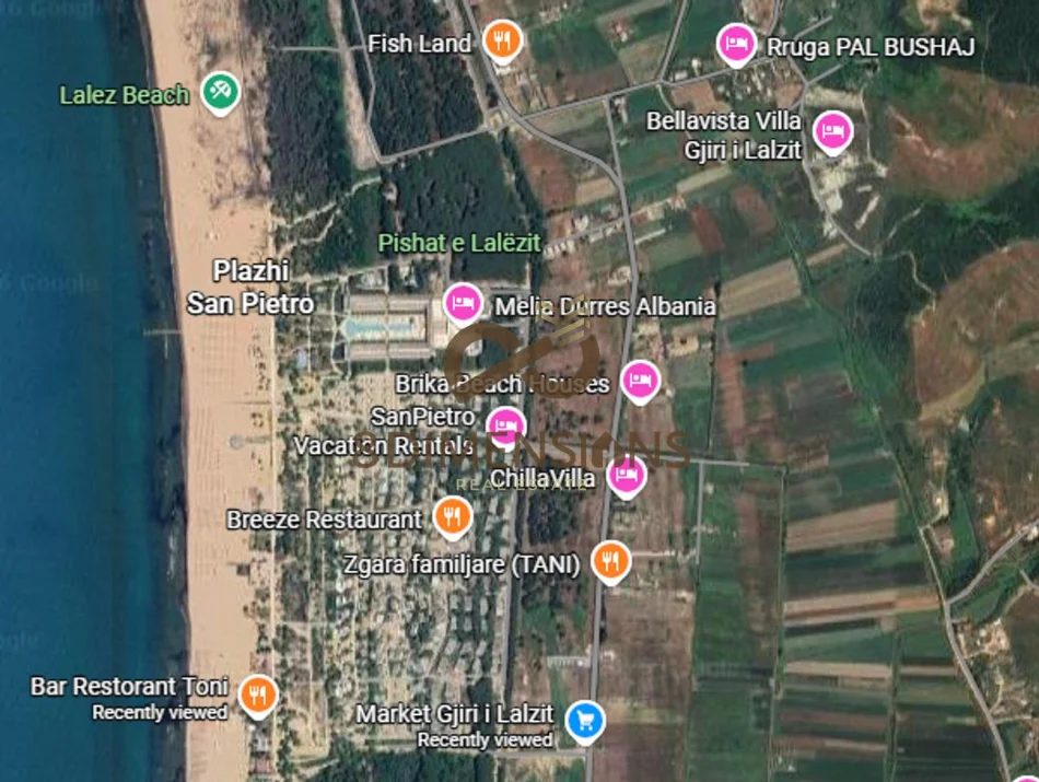 Durres, shitet toke , 1.000 m² 70.000 € (gjiri i lalezit)