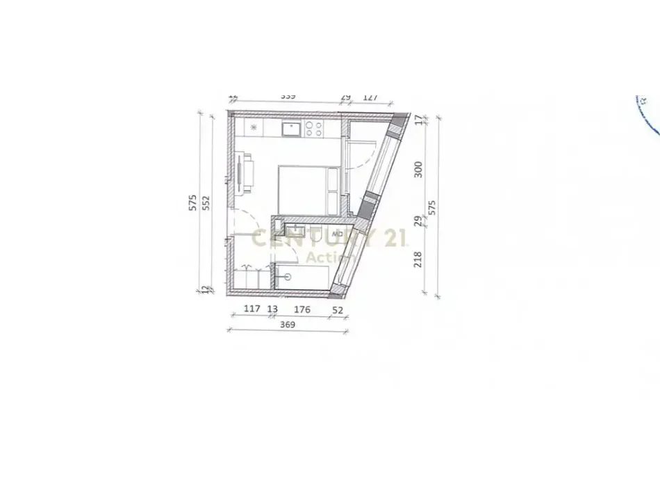 Tirane, shitet garsonier 1+1 Kati 6, 31 m² 65.000 € (Ali Dem)