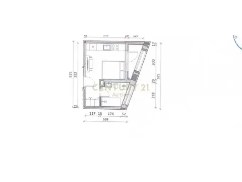 Tirane, shitet garsonier 1+1 Kati 6, 31 m² 65.000 € (Ali Dem)