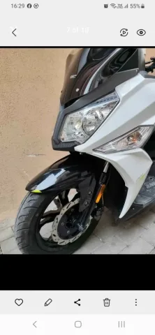 Tirane, shitet motor Scooter 200cc SYM JET 14 , e bardhë 10.000 km 2000 €