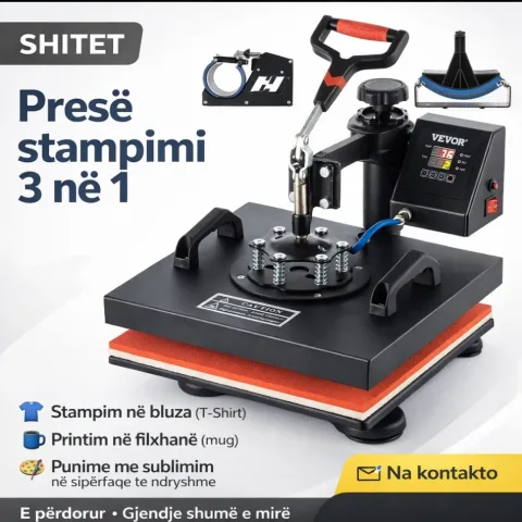 Tirane, Shitet heat press vevor për stampim bluzash filxhanesh kapelesh etj