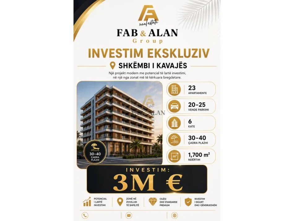 Shkembi Kavajes, shes Hotel 3.000.000 €