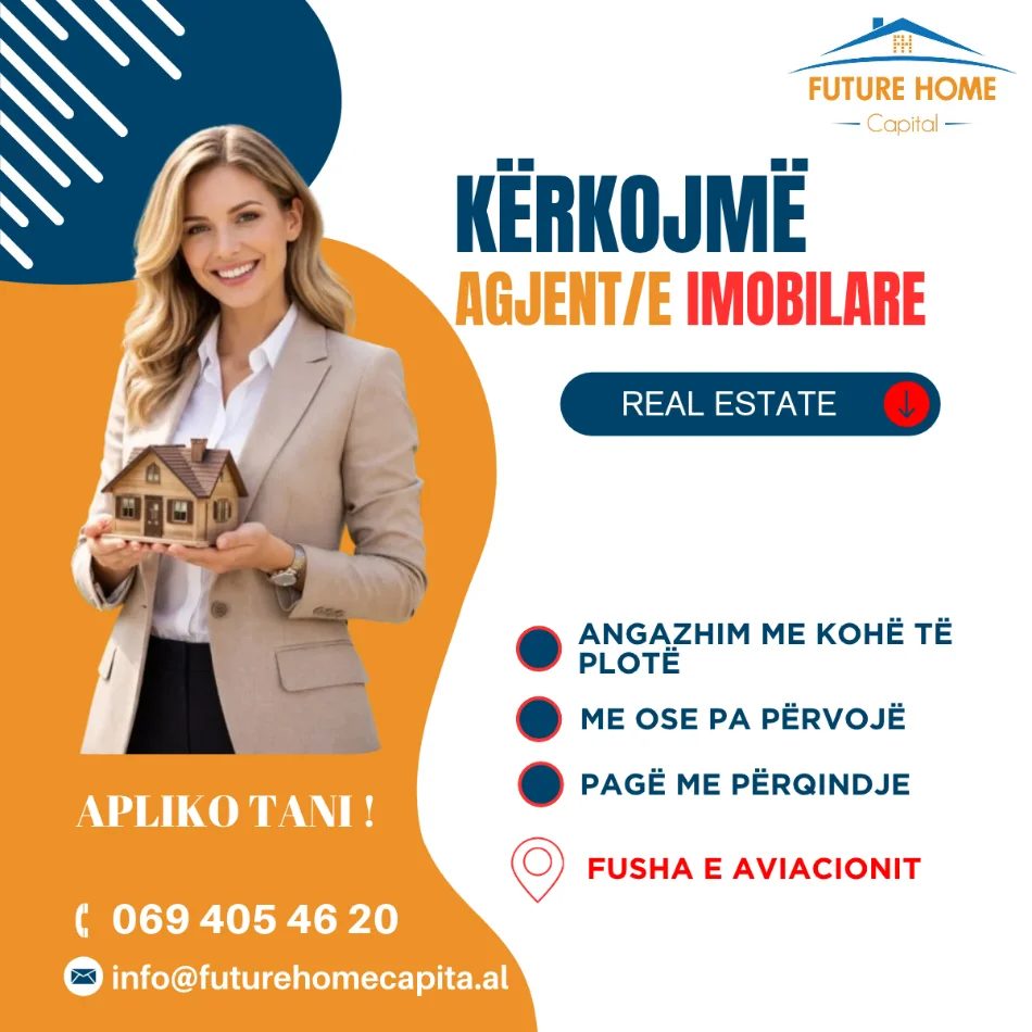 Kërkojmë Agjent/e Imobilare