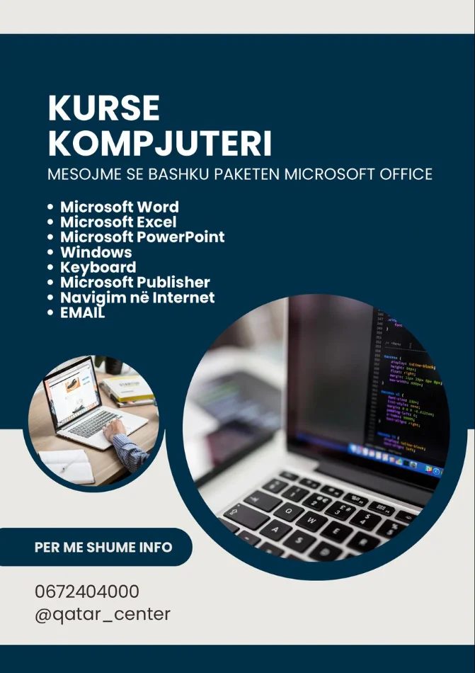 Tirane, kurse kompjuteri IT-Paketa Office “Investo në veten tënde: Mëso Microsoft Office.”
