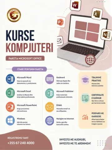 Tirane, kurse kompjuteri IT-Paketa Office Paketa Office