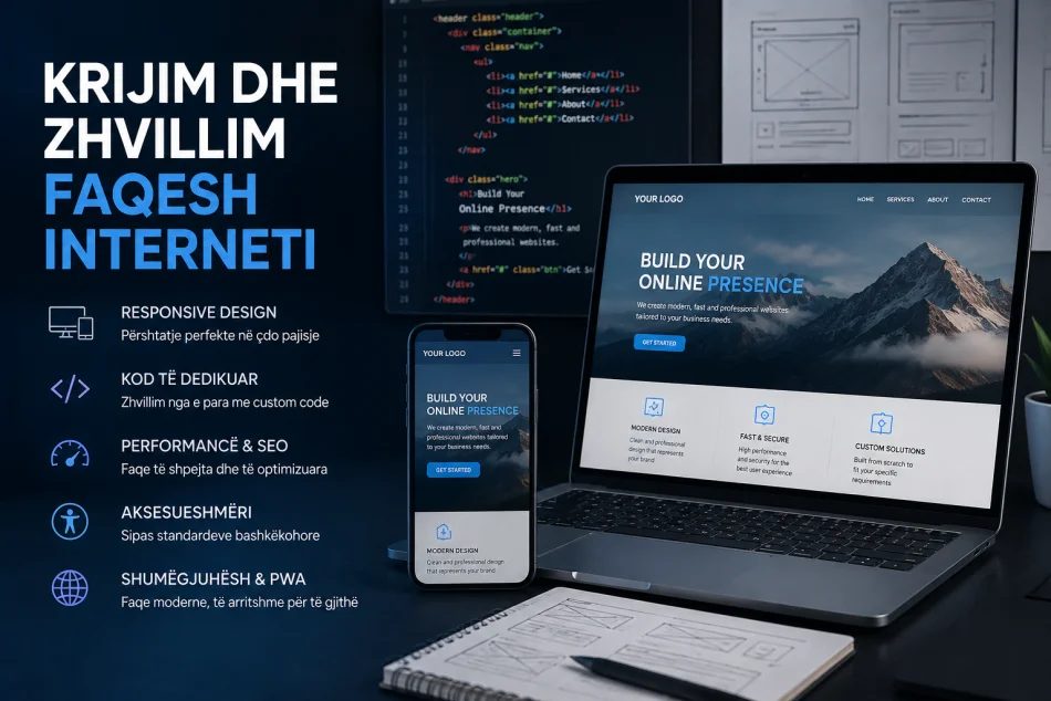 KRIJIM DHE ZHVILLIM FAQESH INTERNETI