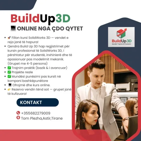 Tirane, ofrojme kurse AutoCad | Inxhinieri Kurs Solidworks 3D
