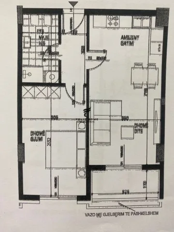 Tirane, shitet apartament 1+1+Ballkon Kati 4, 85 m² 130.000 € (FUSHA AVIACIONIT)