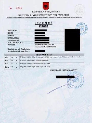 OFROJ LICENCE PROFESIONALE – INXHINIER HIDROTEKNIK