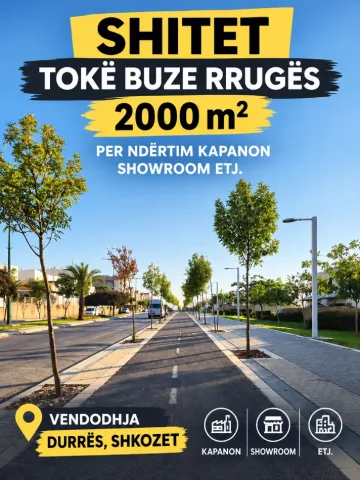 Durres, shes truall , 1.999 m² (Shkozet ne Durrës)