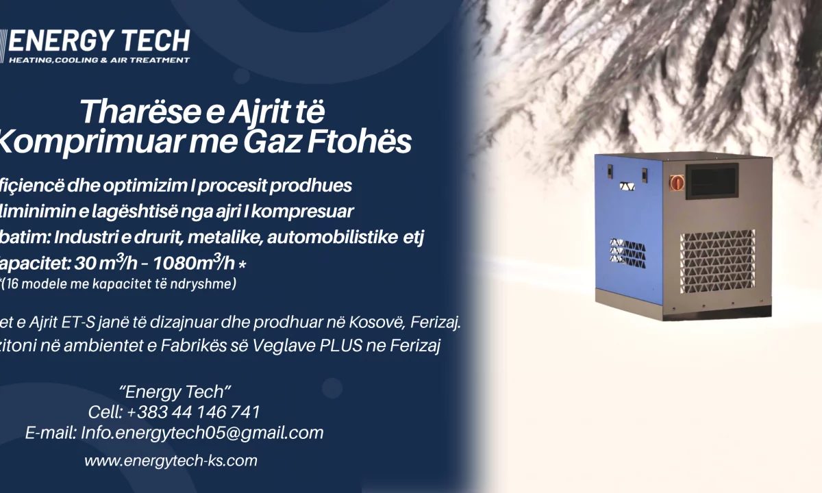 Tharese e Ajrit te Komprimuar me Gaz Ftohes