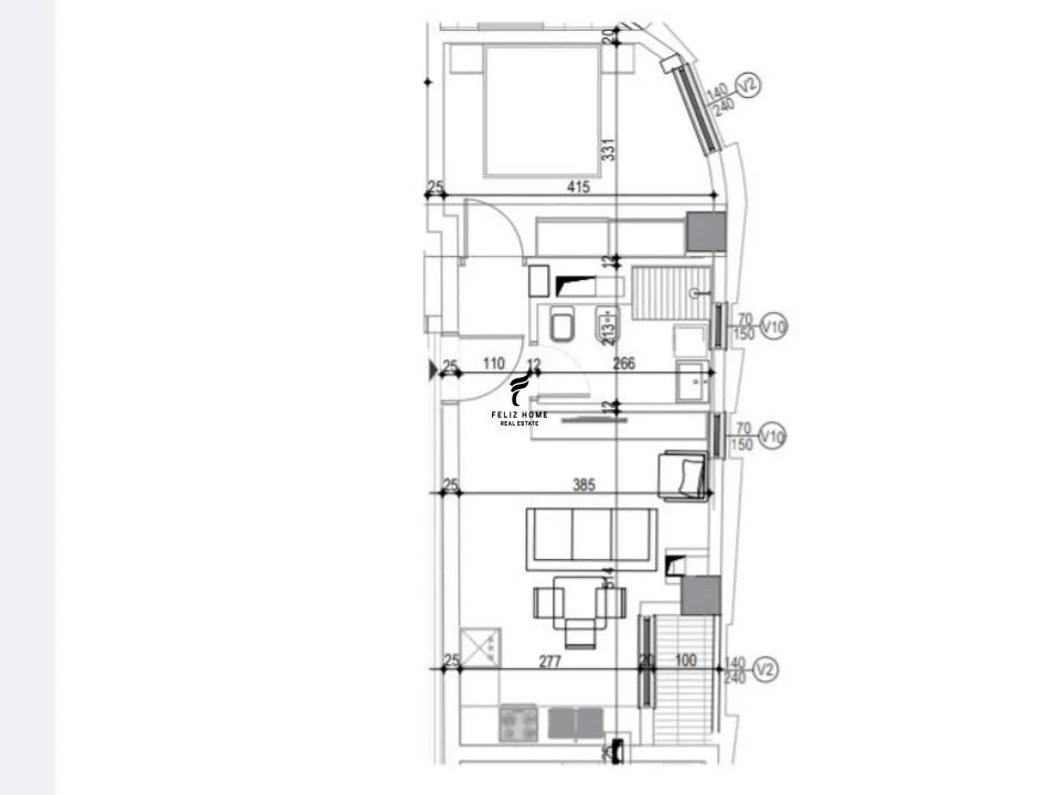 Tirane, shitet apartament 1+1 Kati 1, 55 m² 184.000 € (KOMUNA E PARISIT)