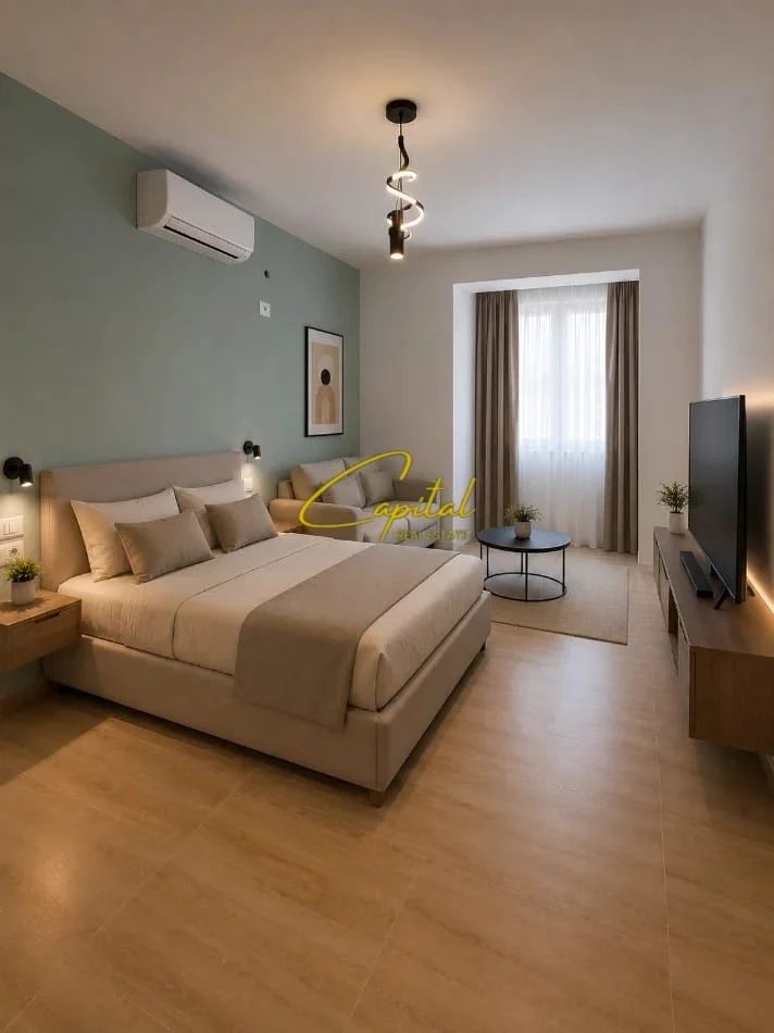 Tirane, jepet me qera apartament 1+1 Kati 1, 55 m² 500 € (ISH TREGU ELEKTRIK)