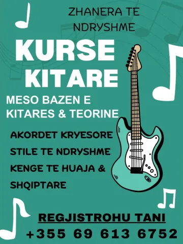 Tirane, ofroj OFROJ KURSE PRIVATE PER KITARE 80 €