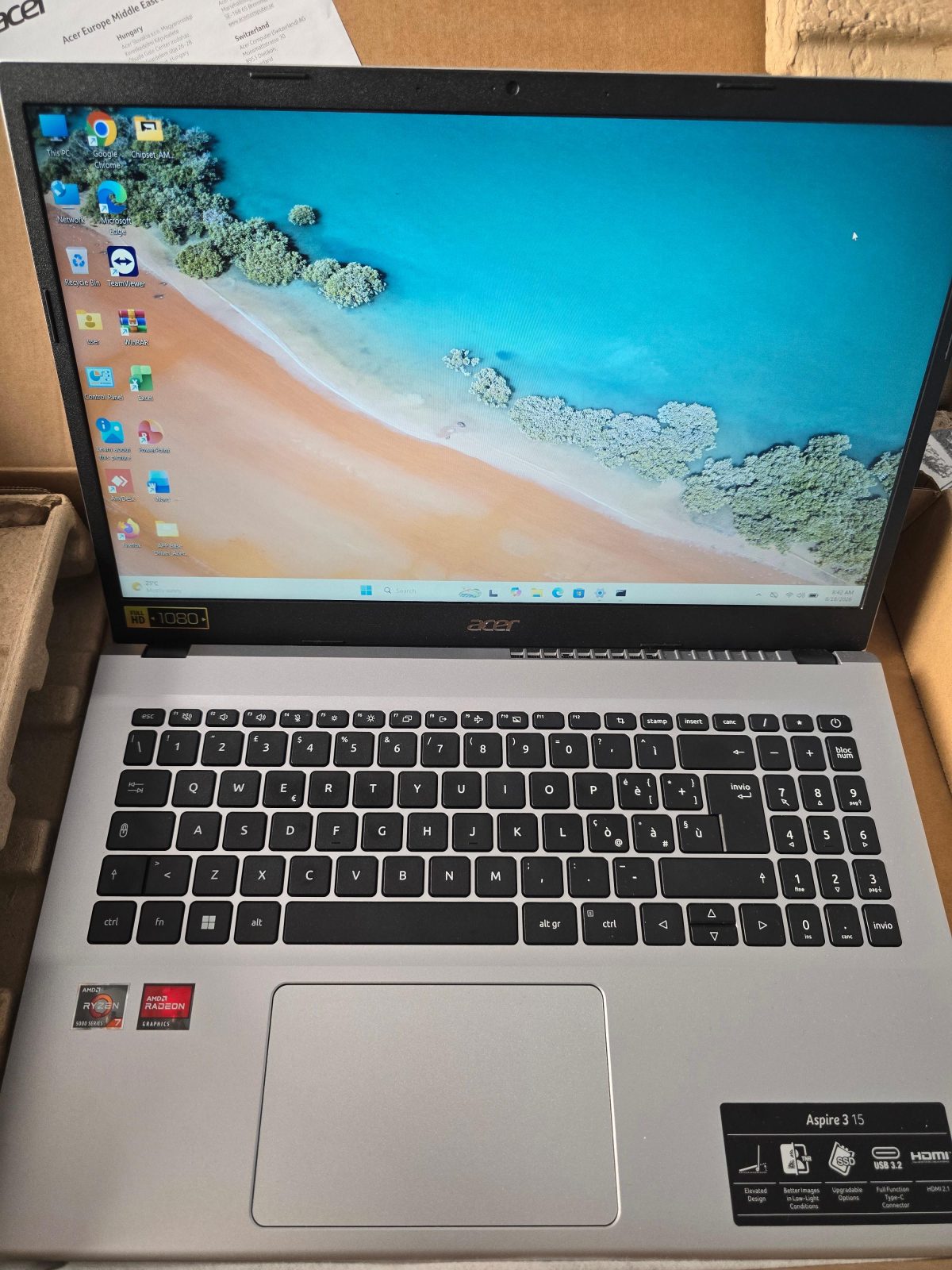 Acer Aspire 3 A315-44P – Ryzen 7 / 16GB RAM / 512GB SSD