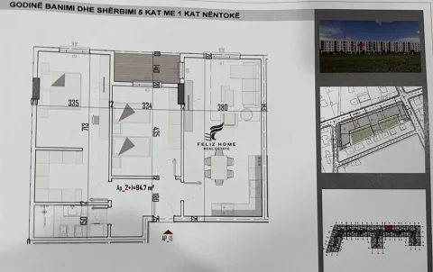SHITET APARTAMENT 2+1 KAMEZ 84.000 EURO